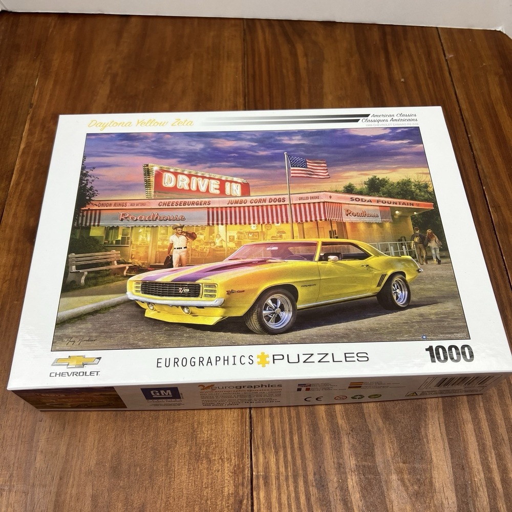 Eurographics‎ Daytona Yellow Zeta 1000 Piece Jigsaw Puzzle By Greg Giordano